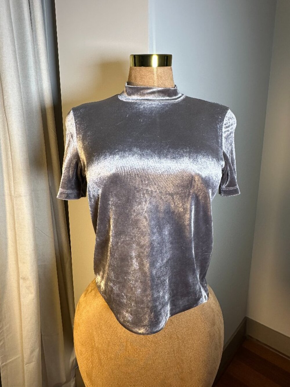Zara Women's Silver T-shirt